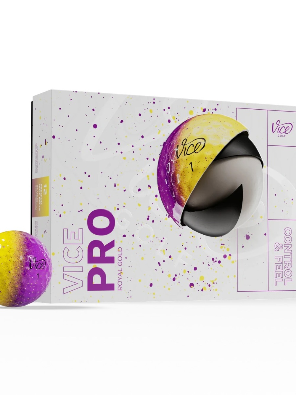 Vice Pro Royal Gold Golf Balls
